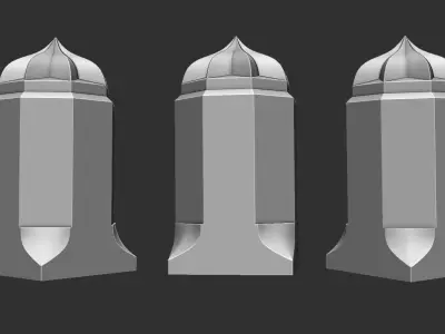 Geometric Column 3D model