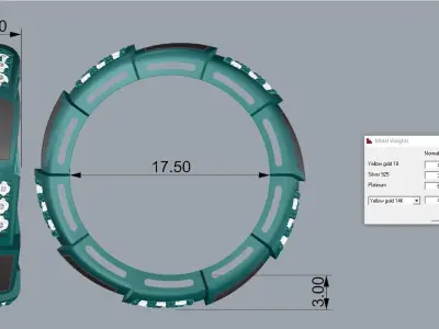 Bvlgari Ring serpenti viper 3D print model