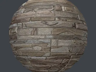Decorative stone wall 8 colors set Texture