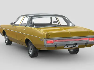 Dodge Polara 1970 Low-poly 3D model