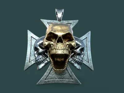 Maltese Cross 3SKL Low-poly 3D model