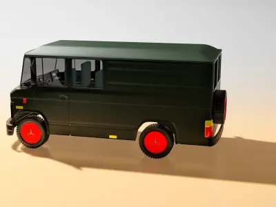 3D rendered Mercedes 508 L 3D model