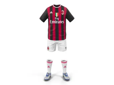 Soccer Clothes Milan 3D model