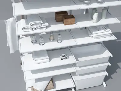 Bathroom accessories 3D model purchase