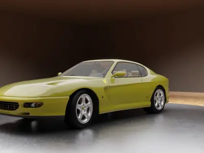 1992 Ferrari 456 GT - COMPLETE EDITION Low-poly 3D model