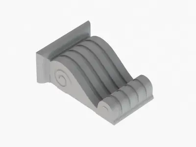 Scroll Corbel 22 - 3D Printable 3D model