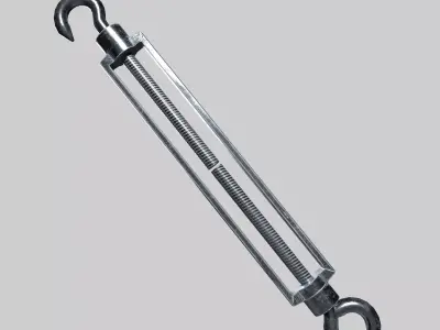 Turnbuckle Low-poly 3D model