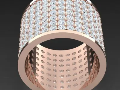 Luxury Men Rings Designs 4MR081 3D print model