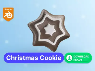 Christmas Cookie Free low-poly 3D model