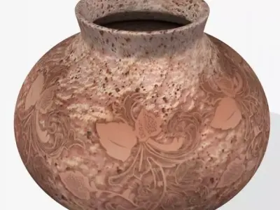 Mud Clay Pot 2 Low-poly 3D model