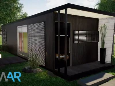 SKP file Tiny country house AGUSTIN 3D model