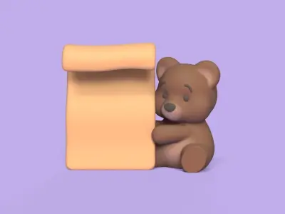 Bear Notes 3D print model