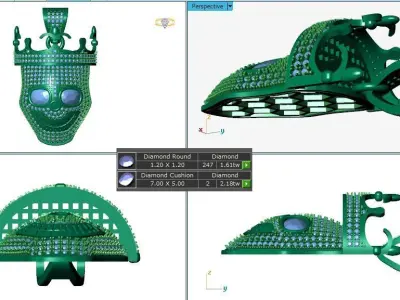 Crown of Smiles Charm 3D print model
