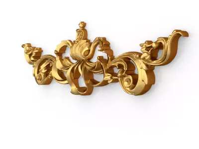 Classic decor ornament carved 75 3D model