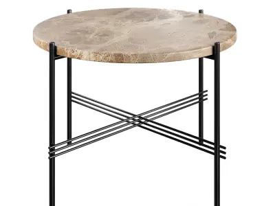 TS round coffee table by Gubi 3D model