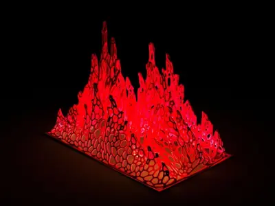 Fire flame 3D print model