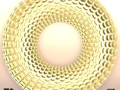 Rodin Coil Torus STL Diameter Coil iToroid Generator 180mmx56mm 3D print model