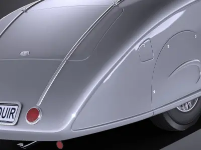 Mercedes-Benz 500K Erdmann Rossi 1936 3D model