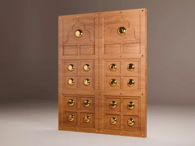  Indian Palace Door 3D model