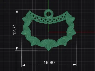 Leaf Necklace With Fusion 3D print model