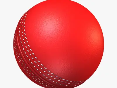 Cricket Ball Low-poly 3D model