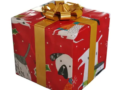 Gifts gift boxes Low-poly 3D model