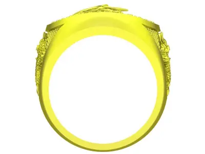 zodiac korean luxury chinese dragon men ring 4415 3D print model