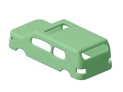 Plastic Passenger Car Body Toy 3D model