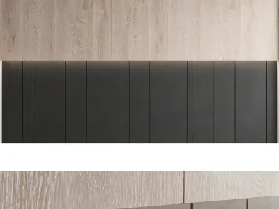 Decorative wall panel set 19 3D model