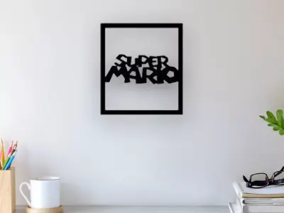 Super Mario Wall Art 3D print model