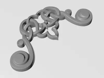Matrix decorative corner-1 3D print model