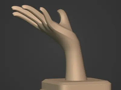 Hand Figurine - Ready for 3D Printing Low-poly 3D model
