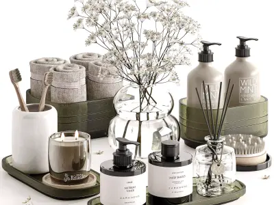 Bathroom Accessories 02 3D model