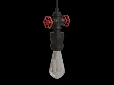 Bradway 1 Light Suspension Low-poly 3D model
