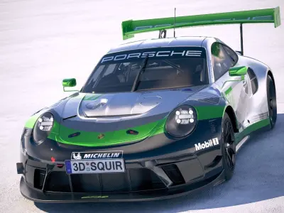 Porsche 911 GT3R 2019 3D model