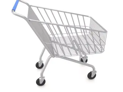 Supermarket Shopping Cart 3D model