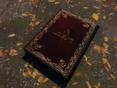 Old book Free low-poly 3D model