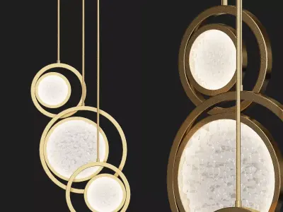 Moon chandelier 3D model