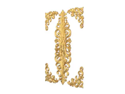 Classic decor ornament carved 39 3D model