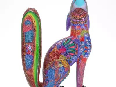 Alebrije coyote 02 3D model