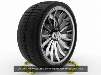 ORTAS CAR WHEEL RIM 136-137-138-139-140 GAME READY WHEEL 3D Model Pack