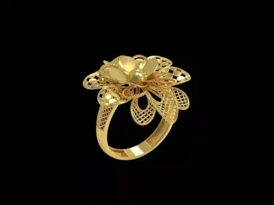 Fusion Gold Rings RAA03 3D print model