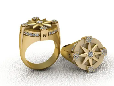   Ring  3D printable model  3D print model