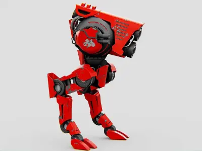 RAPTOR WALKER-300  Rigged for Unreal Engine - Unity - MIXAMO 3D model