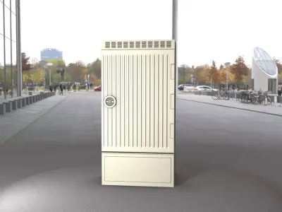 Electrical Distribution Cabinet 134 Low-poly 3D model