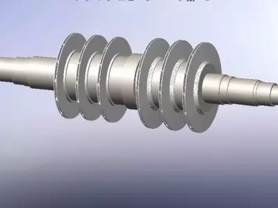 Centrifugal Compressor Rotor 3D model