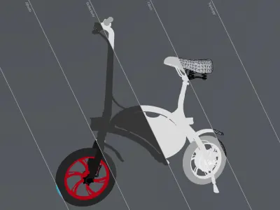 Jetson Bolt Electric Bike Low-poly 3D model