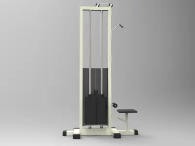 Gym Equipment Exercise Machine  arm pulldown Free 3D model