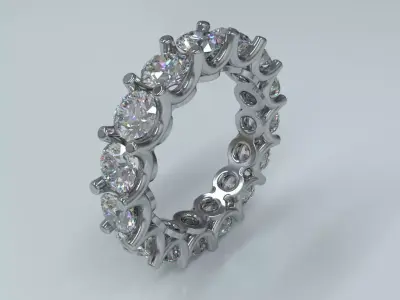 Oval Eternity Band 3D print model