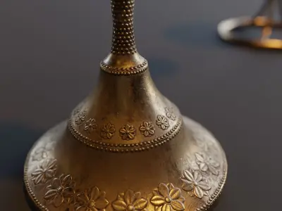 Candlestick collection set of candlesticks Low-poly 3D model